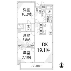 グランドヴュー島本の物件間取画像